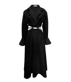 JONATHAN SIMKHAI Robe Alex Coton Noir
