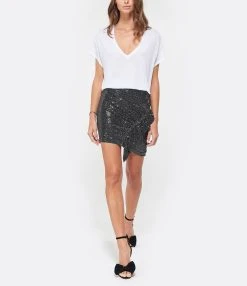 JEANNE VOULAND Tee-shirt Bacha Col V Lyocell Blanc -ANINE BING Boutique jvoul look20190611 115