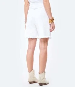 JEANNE VOULAND Bermuda Folco Denim Blanc -ANINE BING Boutique jvoul look20210407 254