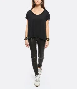 JEANNE VOULAND Tee-shirt Bach Col Rond Lyocell Noir -ANINE BING Boutique jvoul look20211123 60