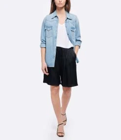 JEANNE VOULAND Tee-shirt Bacha Col V Lyocell Blanc -ANINE BING Boutique jvoul look20220307 227