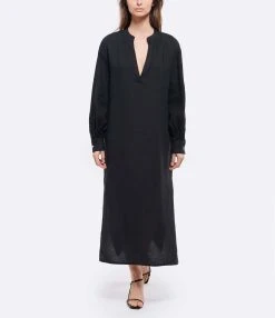 JEANNE VOULAND Robe Hadya Lin Noir -ANINE BING Boutique jvoul look20220307 411
