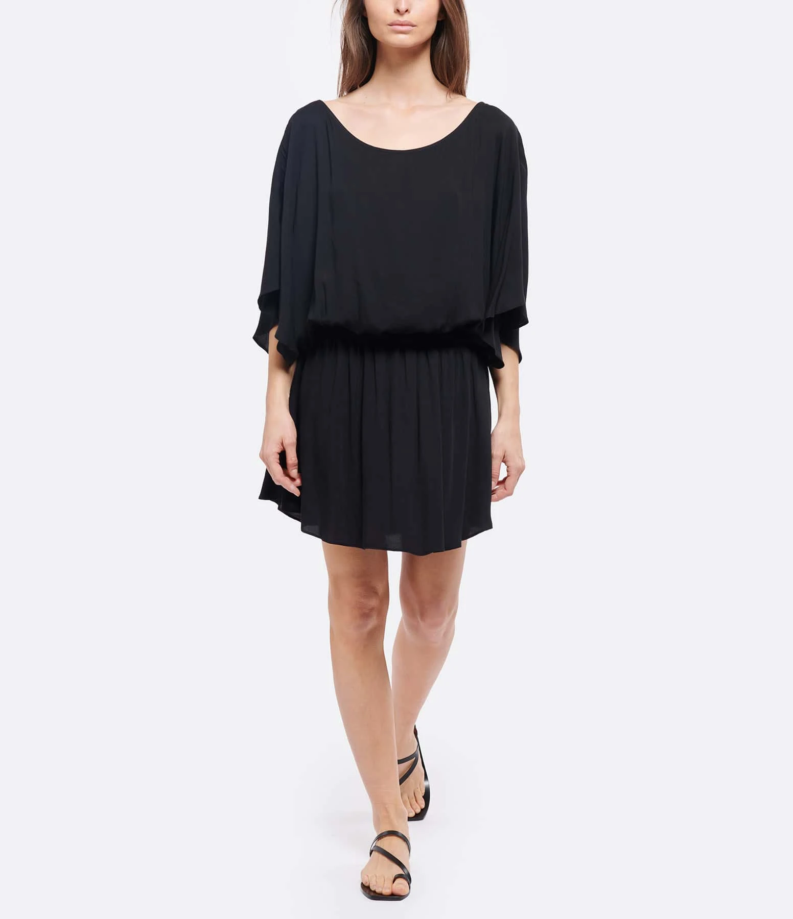 JEANNE VOULAND Robe Daho Smock Noir 5 JEANNE VOULAND Robe Daho Smock Noir – Image 3