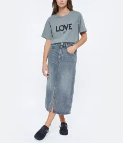 JEANNE VOULAND Tee-shirt Ben Love 1971 Coton Gris -ANINE BING Boutique jvoul look20220621 78