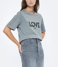 JEANNE VOULAND Tee-shirt Ben Love 1971 Coton Gris -ANINE BING Boutique jvoul look20220621 79