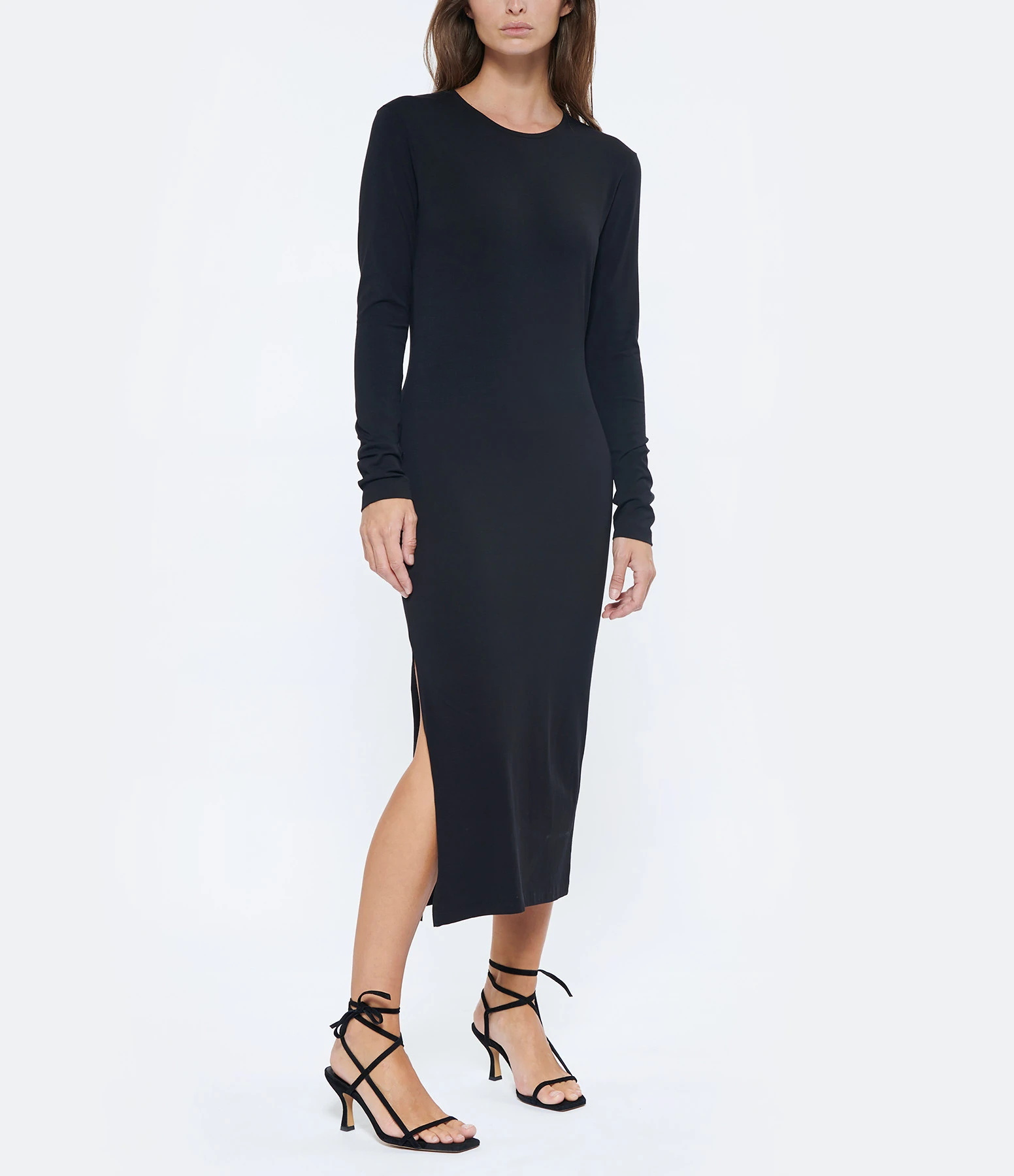 JEANNE VOULAND Robe Icha Dos Nu Coton Noir 6 JEANNE VOULAND Robe Icha Dos Nu Coton Noir – Image 4