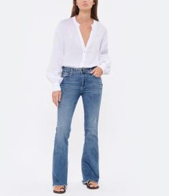 JEANNE VOULAND Jean Faden Flare Coton Bleu -ANINE BING Boutique jvoul look20220713 47 1