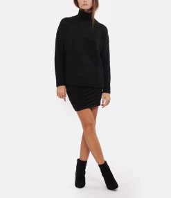 JEANNE VOULAND Jupe Palm Jersey Noir 15 JEANNE VOULAND Jupe Palm Jersey Noir -ANINE BING Boutique jvoul look20220902 279