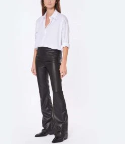 JEANNE VOULAND Pantalon Gill Simili Stretch Noir 12 JEANNE VOULAND Pantalon Gill Simili Stretch Noir -ANINE BING Boutique jvoul look20221011 408