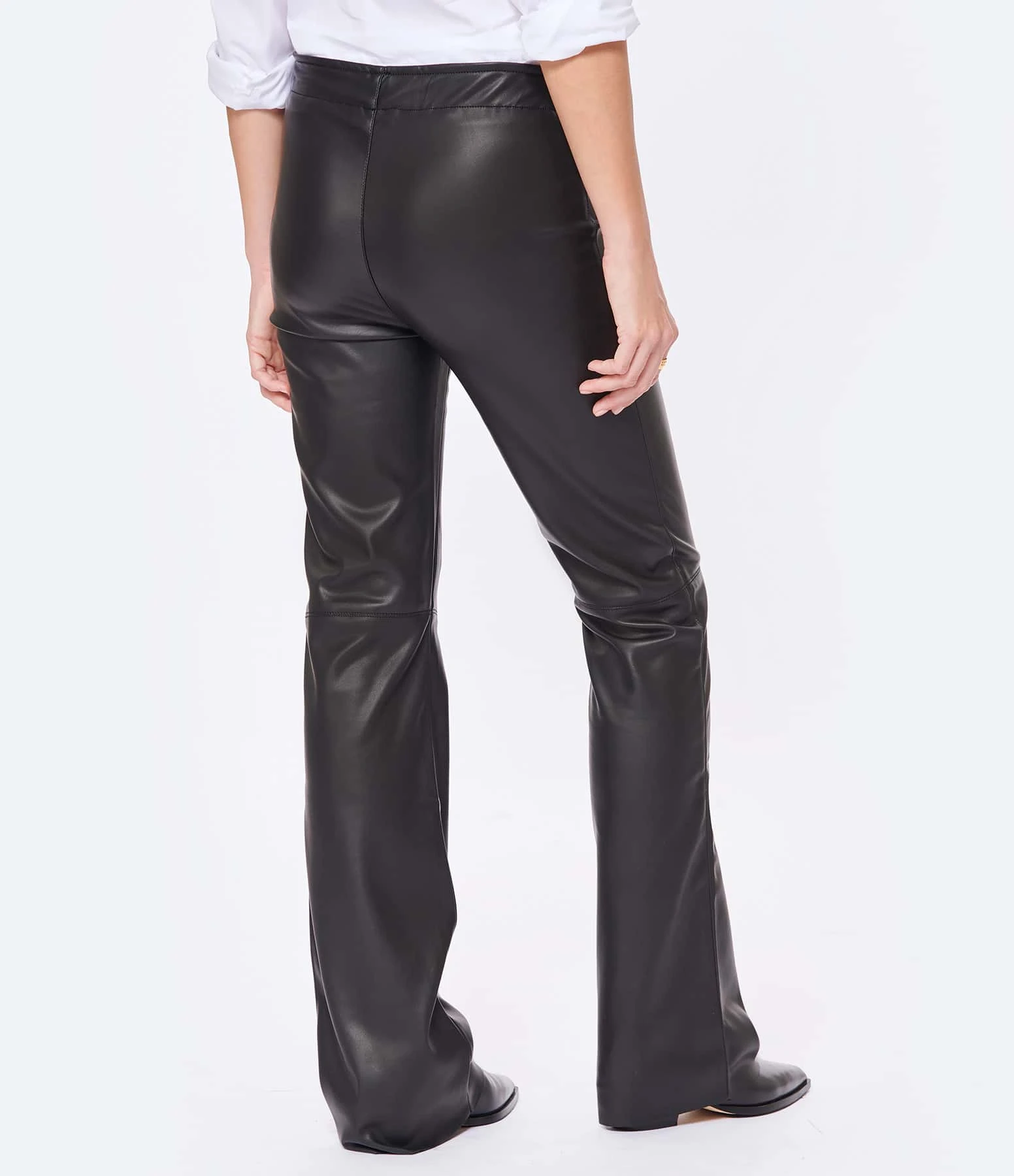 JEANNE VOULAND Pantalon Gill Simili Stretch Noir 8 JEANNE VOULAND Pantalon Gill Simili Stretch Noir – Image 6