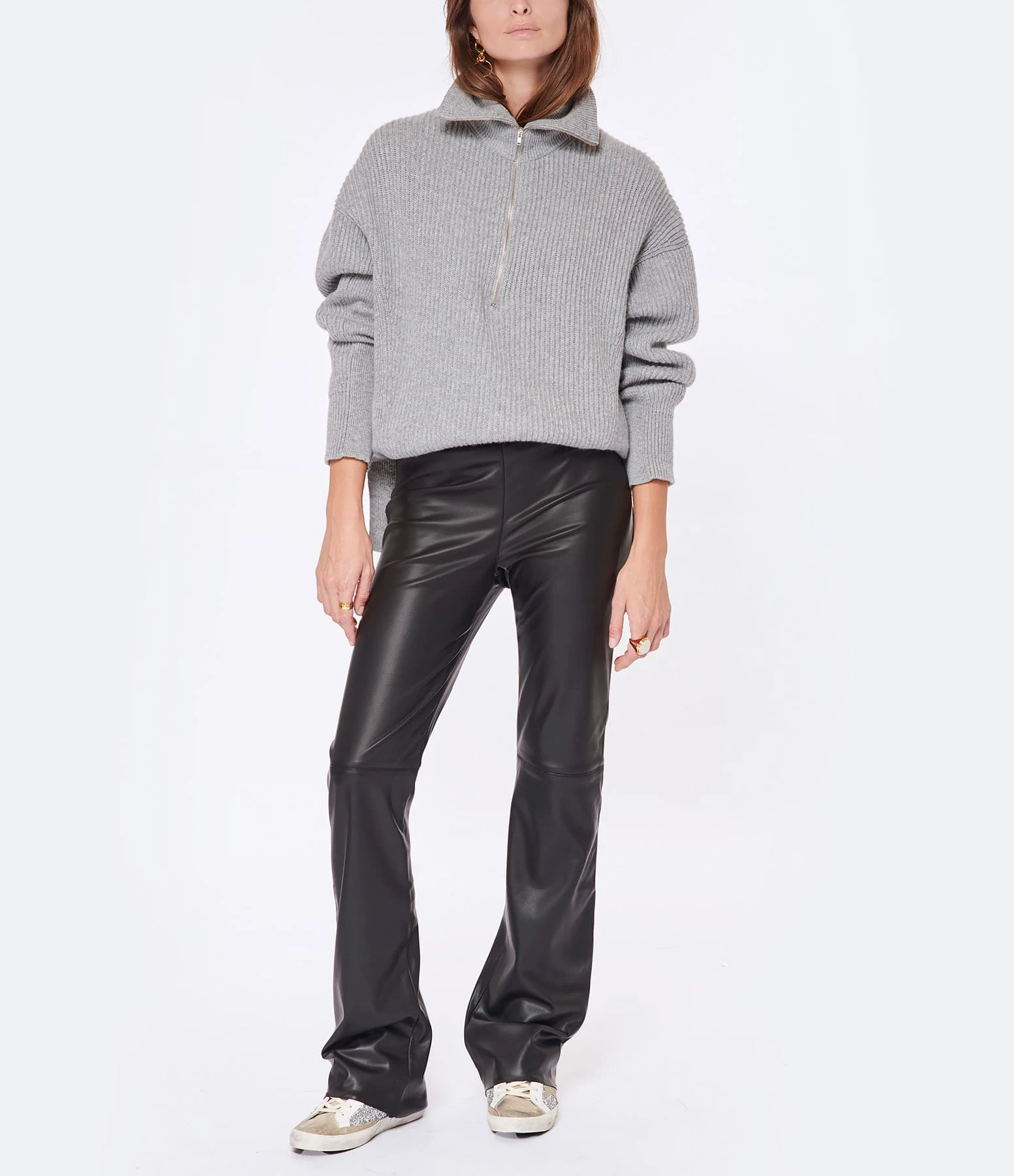 JEANNE VOULAND Pantalon Gill Simili Stretch Noir 9 JEANNE VOULAND Pantalon Gill Simili Stretch Noir – Image 7