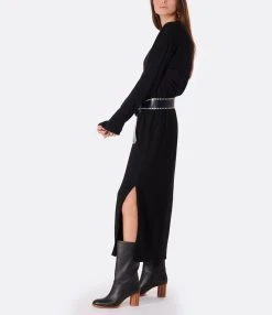 JEANNE VOULAND Robe Ina Laine Noir 11 JEANNE VOULAND Robe Ina Laine Noir -ANINE BING Boutique jvoul look20221012 21