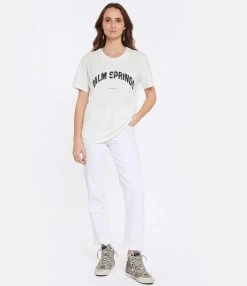 JEANNE VOULAND Tee-shirt Jai Palm Springs Vintage Blanc -ANINE BING Boutique jvoul look20230104 153