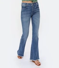 JEANNE VOULAND Jean Faden Flare Smoke Bleu -ANINE BING Boutique jvoul look20230117 563