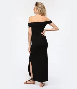 JEANNE VOULAND Robe Joha Col Bardot Noir -ANINE BING Boutique jvoul look20230117 718