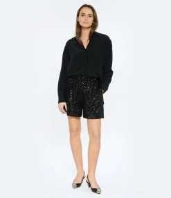 JEANNE VOULAND Short Jalla Sequins Noir -ANINE BING Boutique jvoul look20230124 459