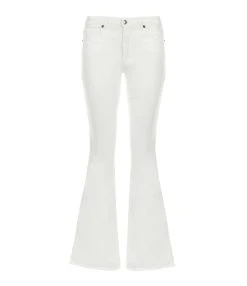 JEANNE VOULAND Jean Faden Flare Denim Écru