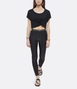 La Nouvelle Legging Gary Lurex Noir -ANINE BING Boutique lanou look20220301 13