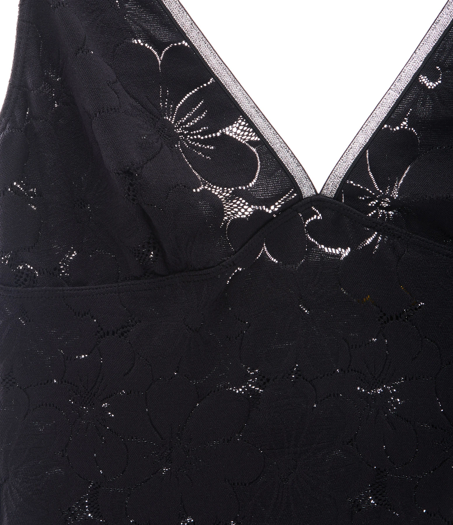 La Nouvelle Top John Dentelle Black Silver, Capsule Noël 4 La Nouvelle Top John Dentelle Black Silver, Capsule Noël – Image 2