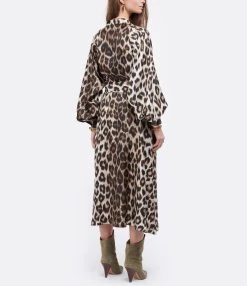 LA PRESTIC OUISTON Robe Raffaella Soie Imprimé Panthère -ANINE BING Boutique lapre look20201210 347
