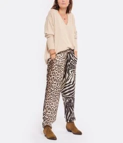 LA PRESTIC OUISTON Pantalon Boy Soie Mix Zèbre 9 LA PRESTIC OUISTON Pantalon Boy Soie Mix Zèbre -ANINE BING Boutique lapre look20220817 26