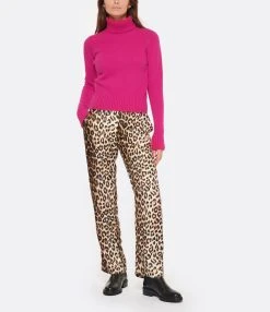 LA PRESTIC OUISTON Pantalon Lucky Soie Panthère Fauve 13 LA PRESTIC OUISTON Pantalon Lucky Soie Panthère Fauve -ANINE BING Boutique lapre look20221018 394