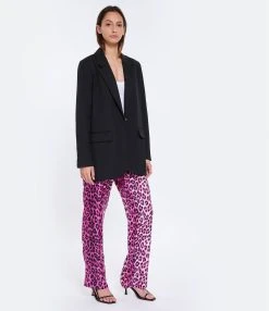 LA PRESTIC OUISTON Pantalon Lucky Soie Panthère Rose, Exclusivité Lulli -ANINE BING Boutique lapre look20230203 185