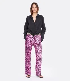 LA PRESTIC OUISTON Pantalon Lucky Soie Panthère Rose, Exclusivité Lulli -ANINE BING Boutique lapre look20230203 355