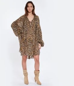 Laurence Bras Robe Courte Lamu Léopard 8 Laurence Bras Robe Courte Lamu Léopard -ANINE BING Boutique lbras look20230203 233