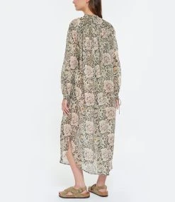 Laurence Bras Robe Coton New Cigarette Coton Fleur -ANINE BING Boutique lbras look20230228 323