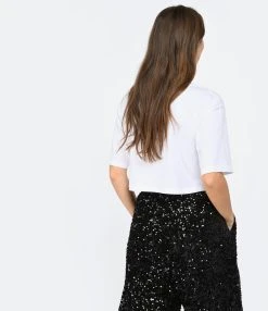 LOULOU STUDIO Tee-shirt Court Gupo Coton Blanc 11 LOULOU STUDIO Tee-shirt Court Gupo Coton Blanc -ANINE BING Boutique loulo look20221206 333