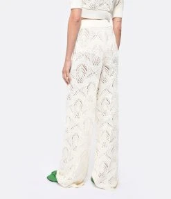 LOULOU STUDIO Pantalon Crochet Alma Coton Ivoire 9 LOULOU STUDIO Pantalon Crochet Alma Coton Ivoire -ANINE BING Boutique loulo look20230222 75