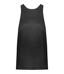 LOULOU STUDIO Top Estor Soie Noir