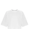 LOULOU STUDIO Tee-shirt Court Gupo Coton Blanc -ANINE BING Boutique loulo48233 pck20221205 1