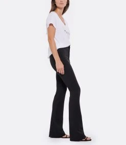 Tee-shirt Lulli St-Tropez Col V Coton Bio Blanc, Collaboration Jeanne Vouland X Lulli -ANINE BING Boutique lulli look20220706 304