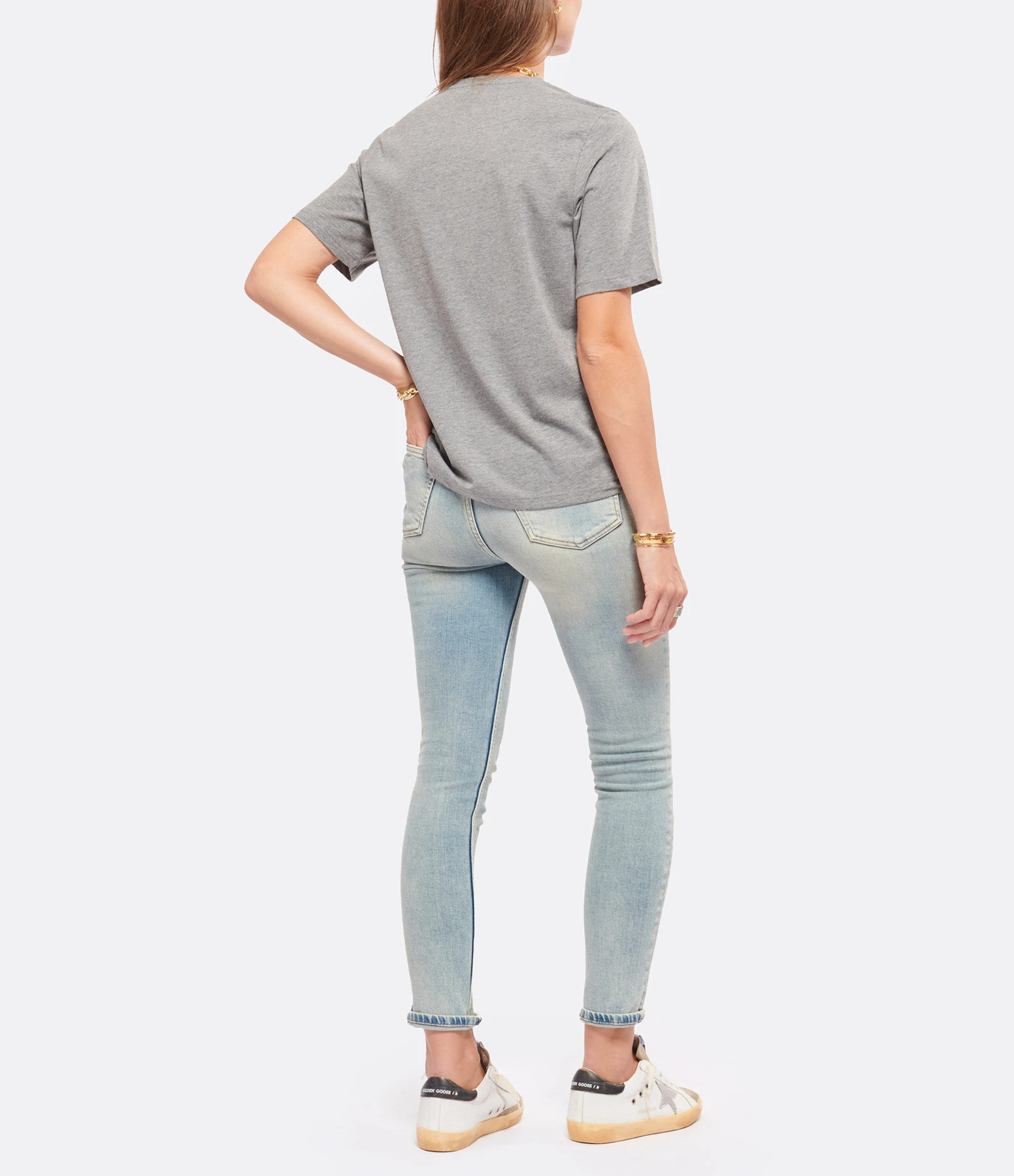 Tee-shirt Lulli St-Tropez Col Rond Coton Gris, Collaboration Jeanne Vouland X Lulli 6 Tee-shirt Lulli St-Tropez Col Rond Coton Gris, Collaboration Jeanne Vouland X Lulli – Image 4