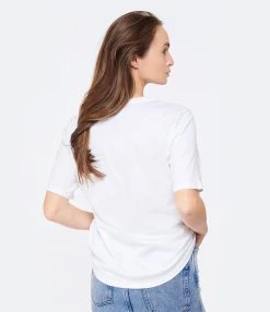 Tee-shirt Lulli Col Rond Coton Bio Blanc 9 Tee-shirt Lulli Col Rond Coton Bio Blanc -ANINE BING Boutique lulli look20230126 66