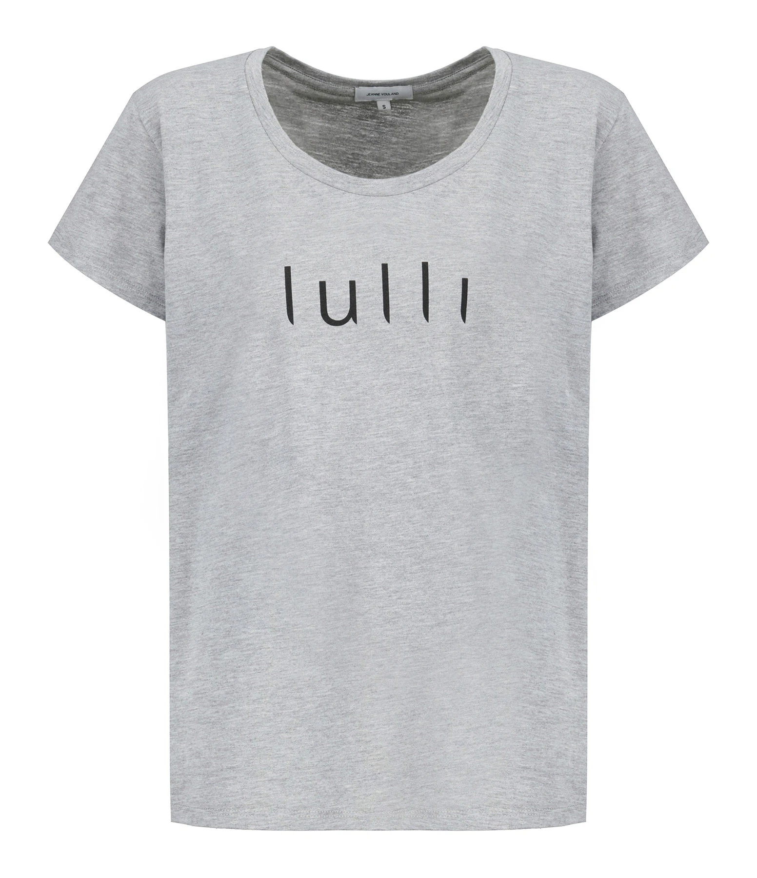 Tee-shirt Lulli Col Rond Coton Gris 3 Tee-shirt Lulli Col Rond Coton Gris