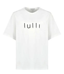 Tee-shirt Lulli Col Rond Coton Bio Blanc
