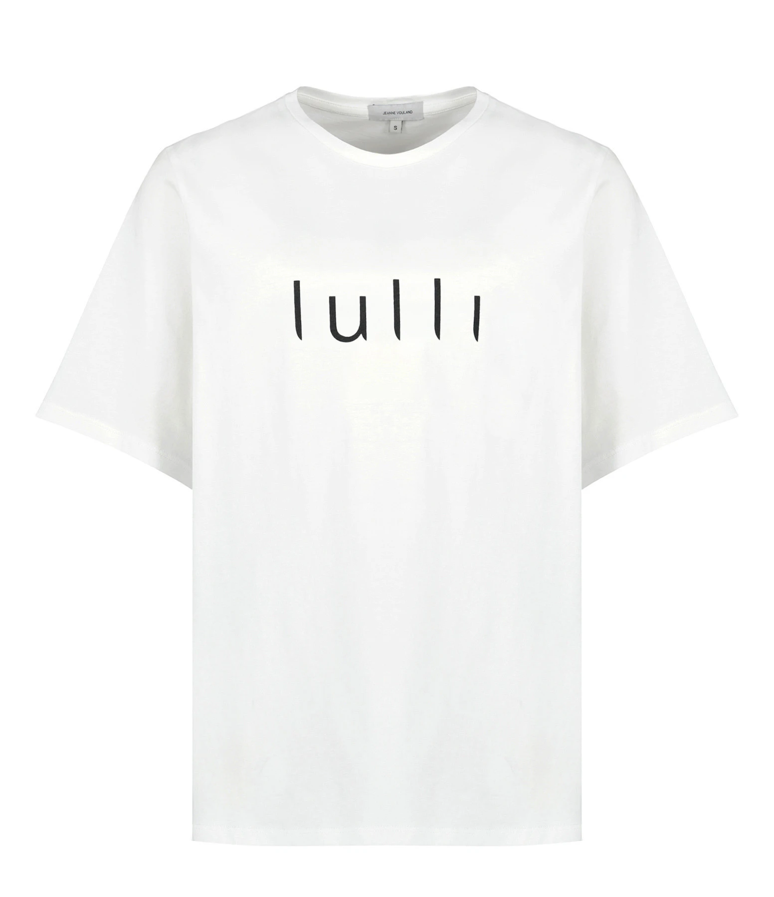 Tee-shirt Lulli Col Rond Coton Bio Blanc 3 Tee-shirt Lulli Col Rond Coton Bio Blanc
