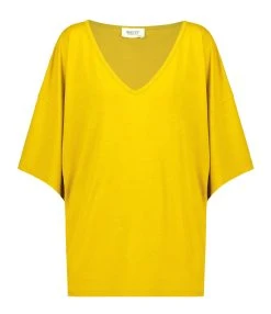 MAEVY MOUVEMENT LIBRE Top Col V Marie Bambou Tournesol