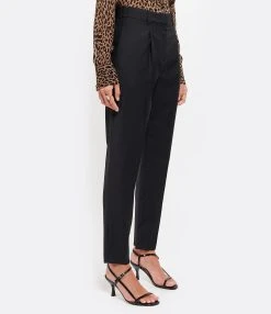 MAISON STANDARDS Pantalon à Pinces Laine Noir -ANINE BING Boutique maiso look20200603 408