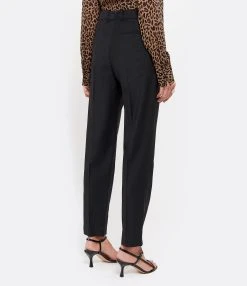 MAISON STANDARDS Pantalon à Pinces Laine Noir -ANINE BING Boutique maiso look20200603 410