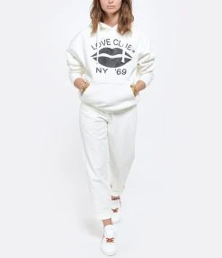 MAISON STANDARDS Pantalon Chino Bertine Coton Écru -ANINE BING Boutique maiso look20210331 227