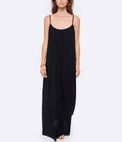 MAISON SAINT JULIEN Robe Palm Coton Noir -ANINE BING Boutique maiso look20220426 55