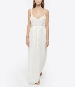 MAISON SAINT JULIEN Robe Palm Coton Blanc -ANINE BING Boutique maiso look20220615 64 1