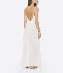MAISON SAINT JULIEN Robe Palm Coton Blanc -ANINE BING Boutique maiso look20220615 65 1