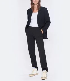 MAISON STANDARDS Pantalon Darius Laine Noir 9 MAISON STANDARDS Pantalon Darius Laine Noir -ANINE BING Boutique maiso look20221102 313