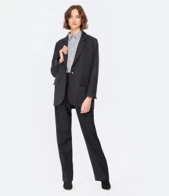 MAISON STANDARDS Pantalon Loose Stretch Éloïse Noir -ANINE BING Boutique maiso look20221205 34