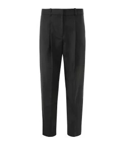 MAISON STANDARDS Pantalon à Pinces Laine Noir